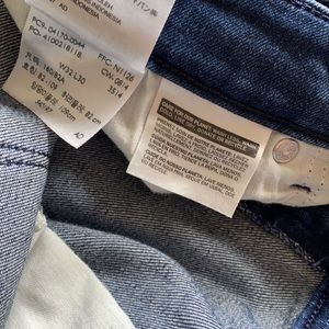 Levis Womens Denim Blue Straight Jeans 